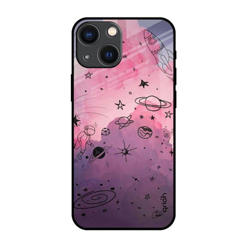 Space Doodles Glossy Case for iPhone 14 Plus