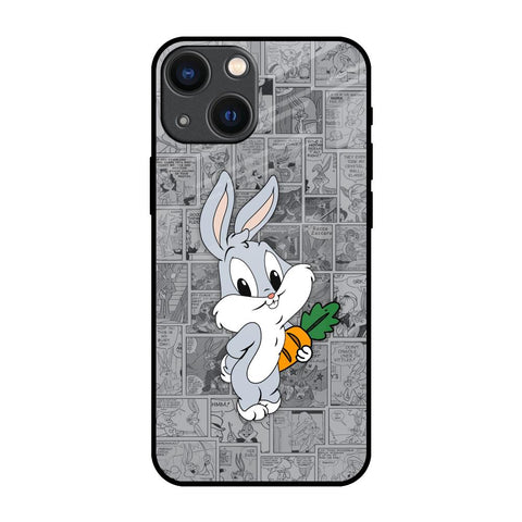 Cute Baby Bunny Glossy Case for iPhone 14 Plus
