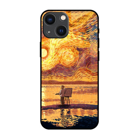 Sunset Vincent Glossy Case for iPhone 14 Plus