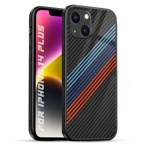 Carbon Inspired Glossy Case for iPhone 14 Plus