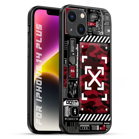 Technology Art Glossy Case for iPhone 14 Plus