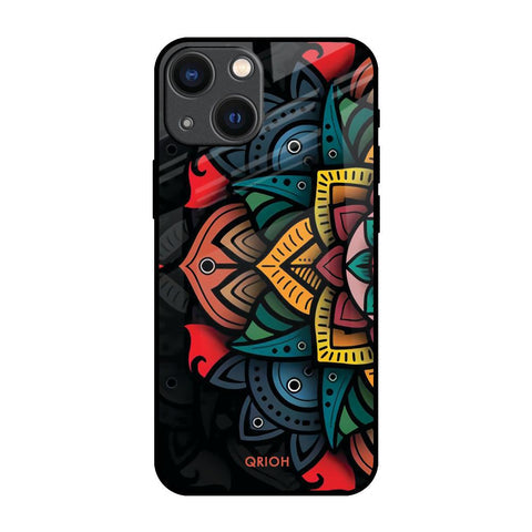 Retro Gorgeous Flower Glossy Case for iPhone 14 Plus