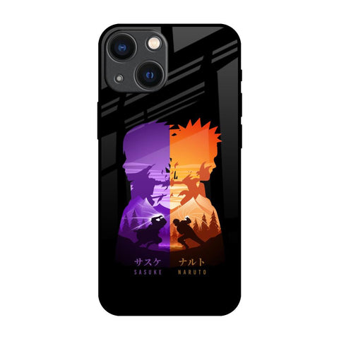 Minimalist Anime Glossy Case for iPhone 14 Plus