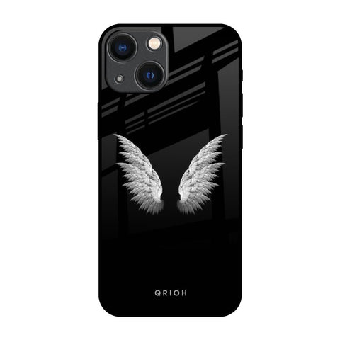 White Angel Wings Glossy Case for iPhone 14 Plus