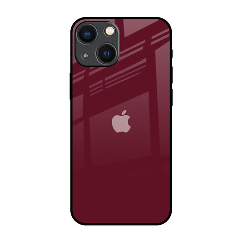 Classic Burgundy Glossy Case for iPhone 14 Plus