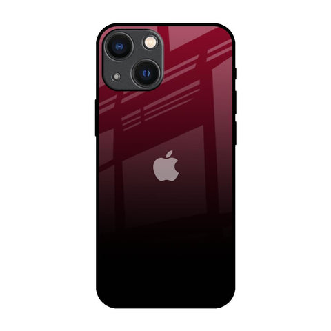Wine Red Glossy Case For iPhone 14 Plus