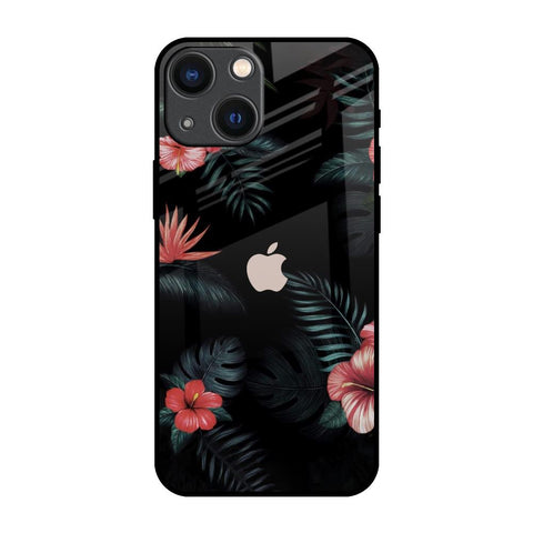 Tropical Art Flower Glossy Case for iPhone 14 Plus