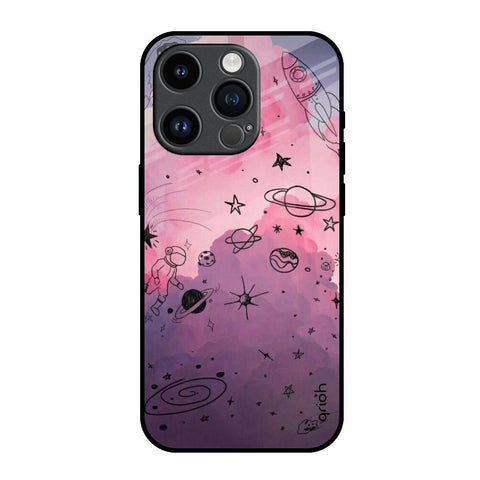 Space Doodles Glossy Case for iPhone 14 Pro