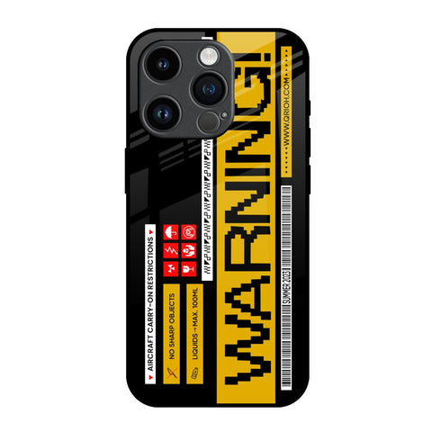 Aircraft Warning Glossy Case for iPhone 14 Pro
