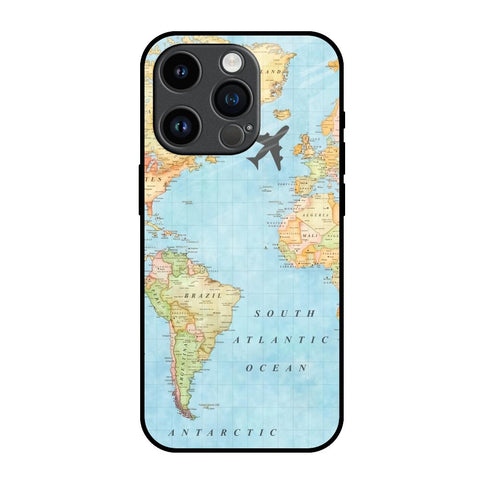 Travel Map Glossy Case for iPhone 14 Pro