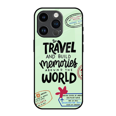 Travel Stamps Glossy Case for iPhone 14 Pro