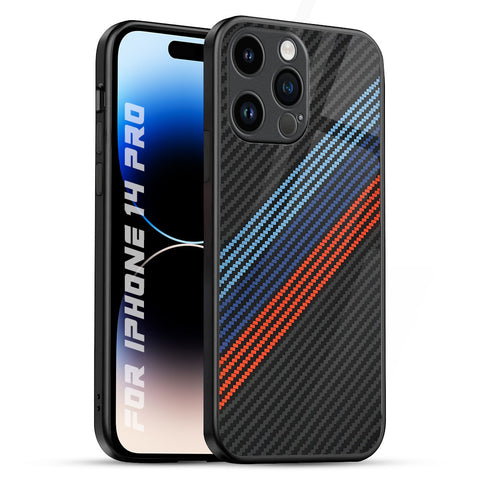 Carbon Inspired Glossy Case for iPhone 14 Pro