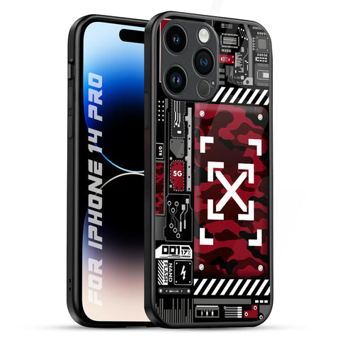 Technology Art Glossy Case for iPhone 14 Pro