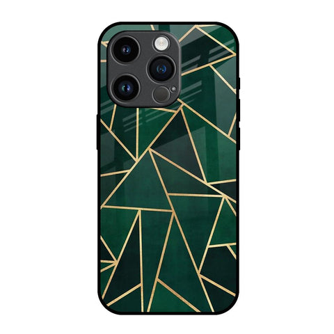 Abstract Green Glossy Case For iPhone 14 Pro