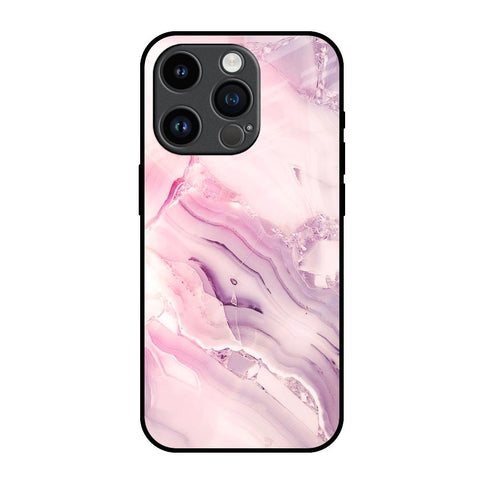 Diamond Pink Gradient Glossy Case For iPhone 14 Pro