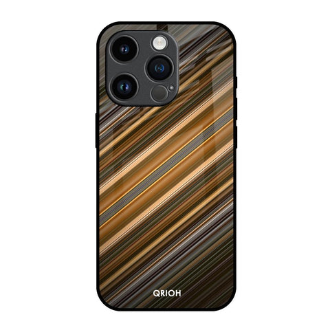 Diagonal Slash Pattern Glossy Case for iPhone 14 Pro