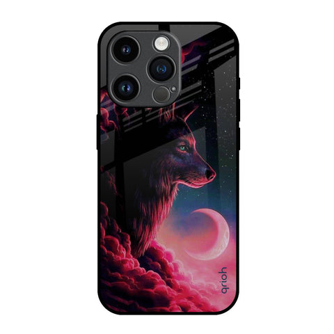Moon Wolf Glossy Case for iPhone 14 Pro
