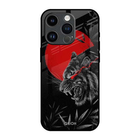 Red Moon Tiger Glossy Case for iPhone 14 Pro