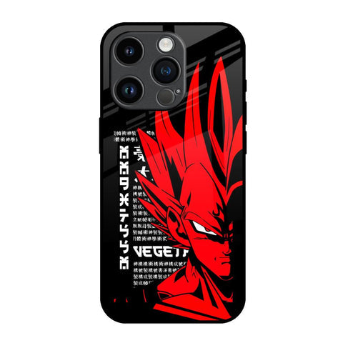 Red Vegeta Glossy Case for iPhone 14 Pro