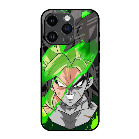 Anime Green Splash Glossy Case for iPhone 14 Pro
