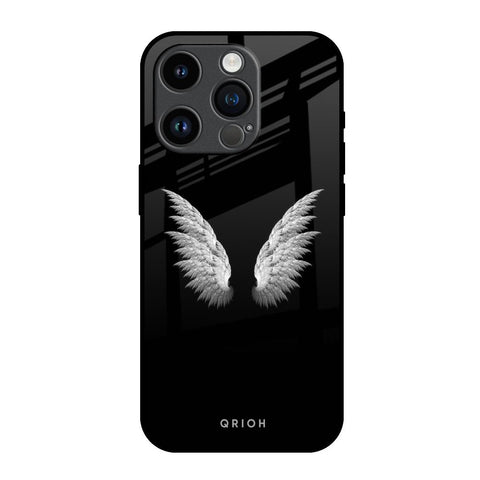 White Angel Wings Glossy Case for iPhone 14 Pro