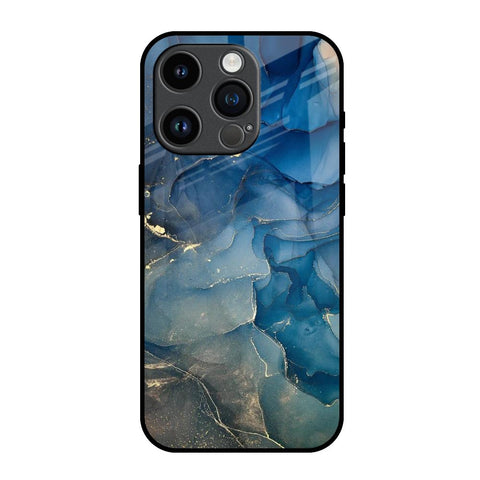 Blue Cool Marble Glossy Case for iPhone 14 Pro