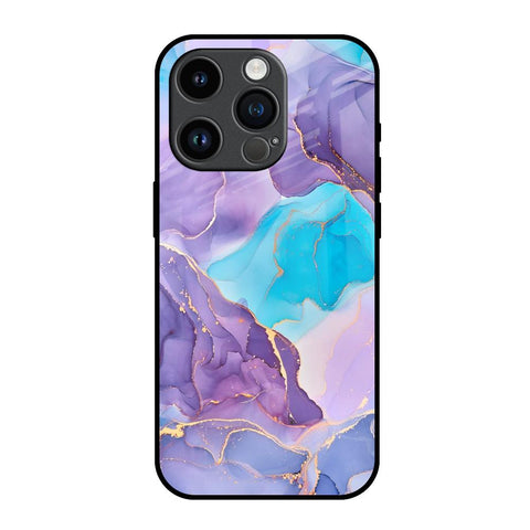Alcohol ink Marble Glossy Case for iPhone 14 Pro
