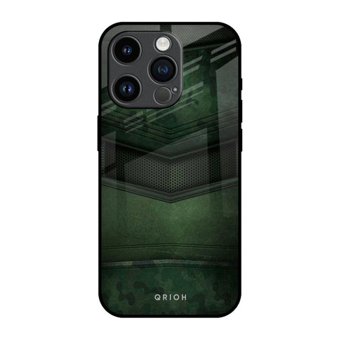 Green Leather Glossy Case for iPhone 14 Pro