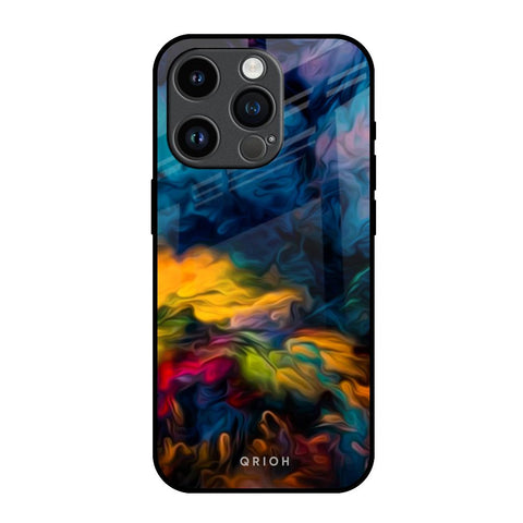 Multicolor Oil Painting Glossy Case for iPhone 14 Pro