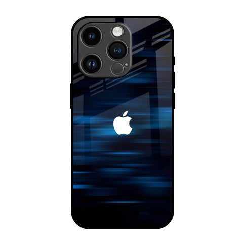 Blue Rough Abstract Glossy Case for iPhone 14 Pro