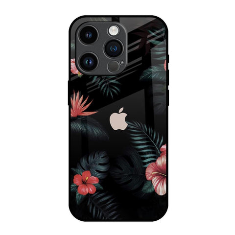 Tropical Art Flower Glossy Case for iPhone 14 Pro