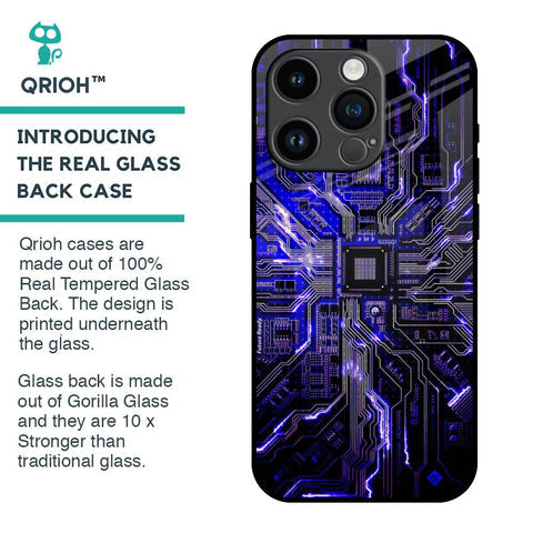 Techno Color Pattern Glossy Case For iPhone 14 Pro