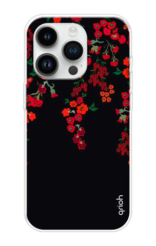 Floral Deco Soft Cover For iPhone 14 Pro