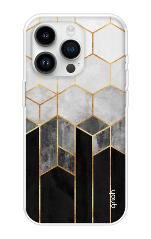 Hexagonal Pattern Soft Cover for iPhone 14 Pro