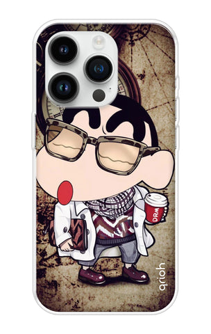 Nerdy Shinchan Soft Cover for iPhone 14 Pro