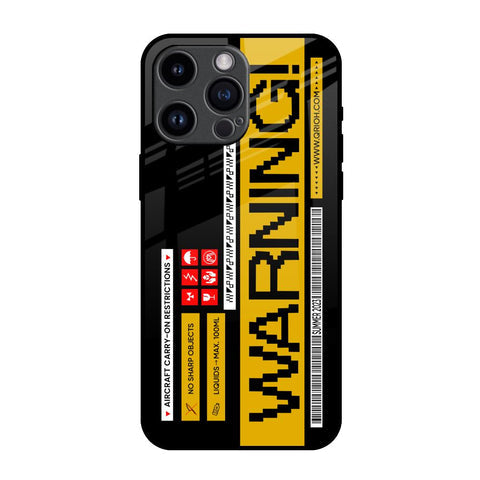 Aircraft Warning Glossy Case for iPhone 14 Pro Max