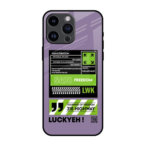 Run & Freedom Glossy Case for iPhone 14 Pro Max