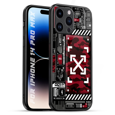 Technology Art Glossy Case for iPhone 14 Pro Max