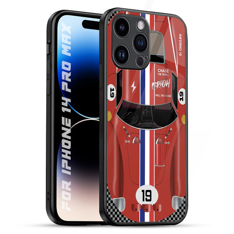 Racing Vintage Glossy Case for iPhone 14 Pro Max