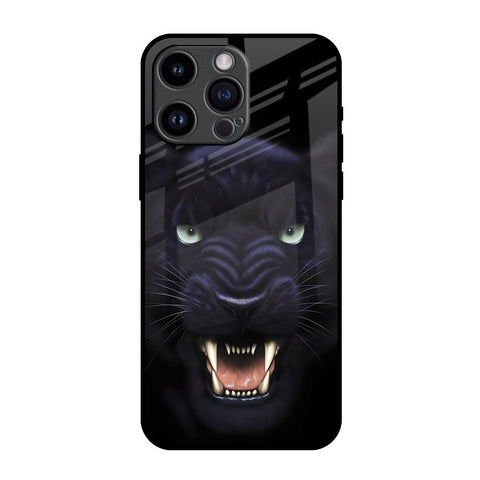 Angry Black Leopard Glossy Case for iPhone 14 Pro Max