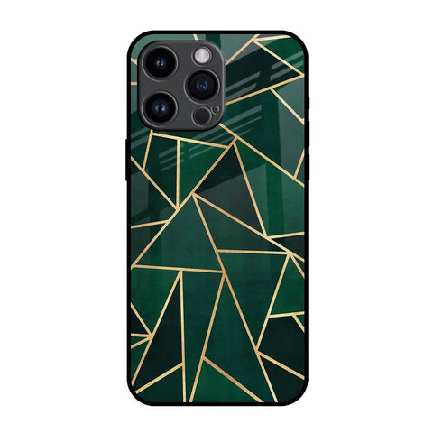 Abstract Green Glossy Case For iPhone 14 Pro Max