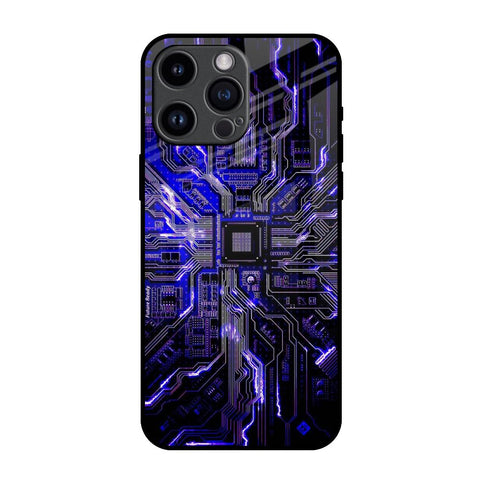 Techno Color Pattern Glossy Case For iPhone 14 Pro Max