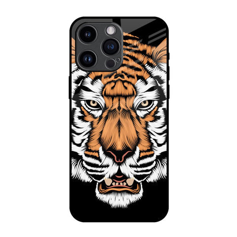 Angry Tiger Glossy Case For iPhone 14 Pro Max