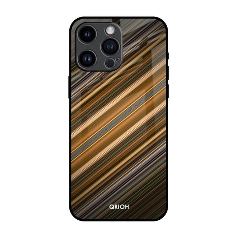 Diagonal Slash Pattern Glossy Case for iPhone 14 Pro Max