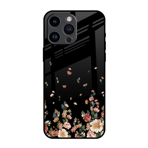 Floating Floral Print Glossy Case for iPhone 14 Pro Max