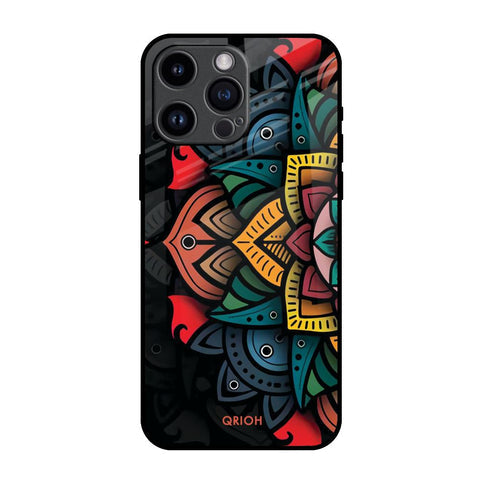 Retro Gorgeous Flower Glossy Case for iPhone 14 Pro Max