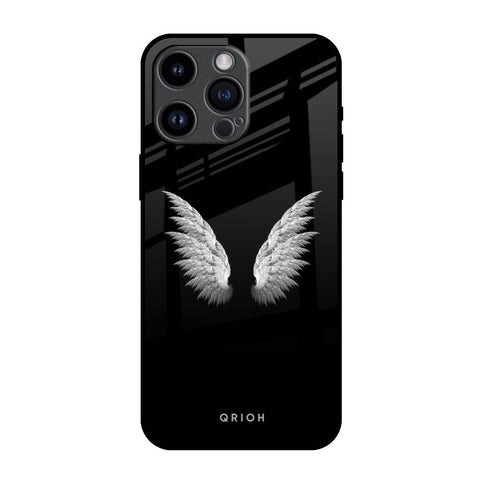 White Angel Wings Glossy Case for iPhone 14 Pro Max