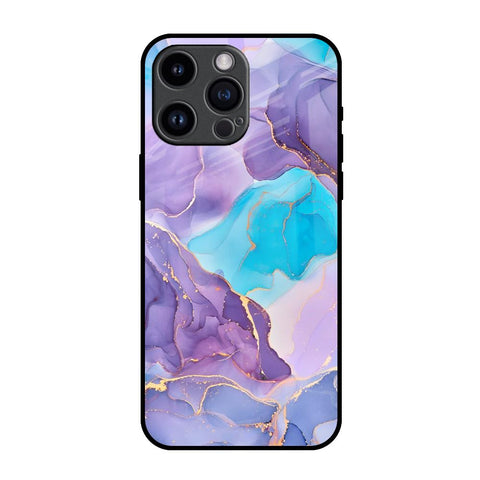 Alcohol ink Marble Glossy Case for iPhone 14 Pro Max