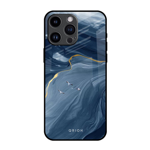 Deep Ocean Marble Glossy Case for iPhone 14 Pro Max