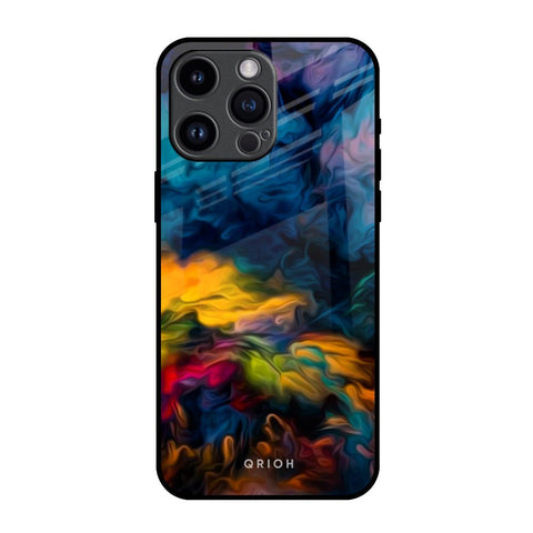 Multicolor Oil Painting Glossy Case for iPhone 14 Pro Max
